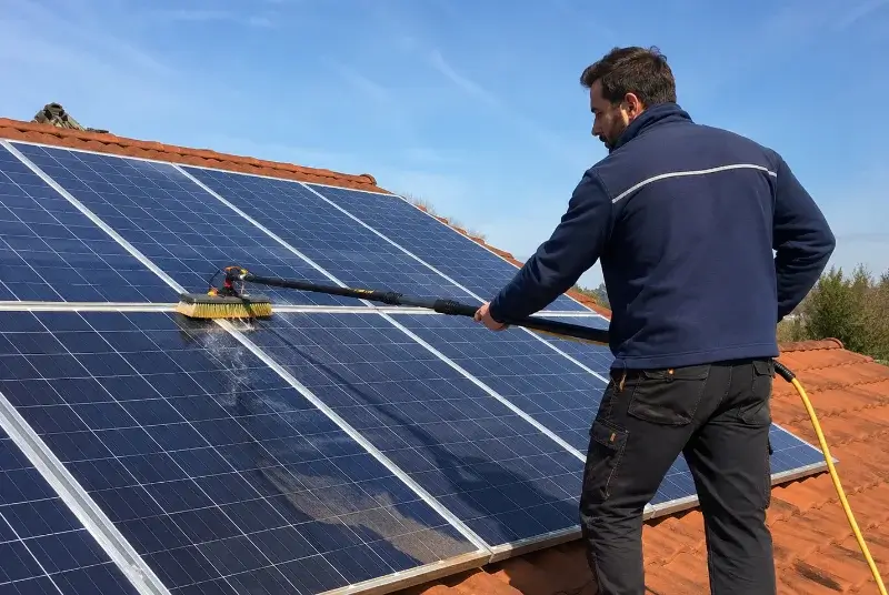 Nettoyage et entretien de panneaux solaires à Fréjairolles